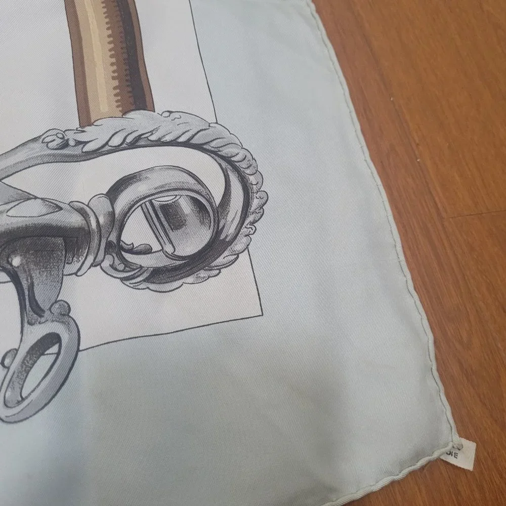 Hermes Scarf Multi Color Silk Satin Multi Color Silk Satin - Picture 13 of 15